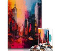 New York Cityscape 2000 Pieces Jigsaw Puzzle For Adults Teens,Challenging Game Toys Every Piece Is Unique - Challenging Family Fun Game 70x100cm