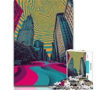 New York Cityscape Jigsaws Puzzles 1000 Pieces for Teenagers Gifts,for Educational Game Challenge Toy Unique Home Decor And Gifts 38x26cm