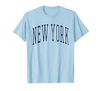 New York Cute Blue Preppy Tween Teen Girl T-Shirt