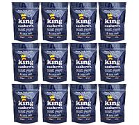 New York Delhi King Cashews Cracked Black Pepper and Sea Salt Oven Baked Cashew Nuts, Vegan Friendly and Gluten Free. 120gx 12 packs 1.44kg