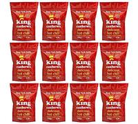 New York Delhi King Cashews Hot Chilli Oven Baked Cashew Nuts Vegan Friendly and Gluten Free. 120g x 12 packs 1.44kg