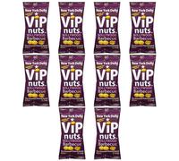 New York Delhi ViPnuts, Bollywood Barbecue Flavoured Peanuts, Vegetarian, High Protein. 10 x 63g