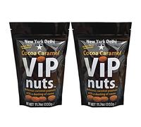 New York Delhi ViPnuts Hero Size Cocoa Caramel ( 2X 333g ) Peanuts Caramelised in Butter Dusted with Cocoa