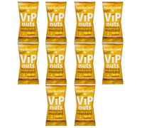 New York Delhi ViPnuts, Hot Honey and Mustard Flavoured Peanuts, Vegetarian, High Protein. 10 x 63g