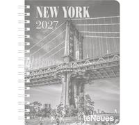 New York Diary 2027: Buchkalender 16,5x21,6 cm - Wochenplaner mit 12 Fotografien, Schutzcover, internationalen Feiertagen & preforierten Notizzetteln für Liebhaber von New York