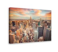 New York Extra Large Skyline Office Decor New York New York Canvas Art Wall Decor Posters Home Bar Restaurant Garage Cafe Logo Gifts 12x18inch(30x45cm)