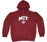 New York Fashion Police MIT Hoodie - Massachusetts Institute of Technology Hooded Sweatshirt, Wine, XL