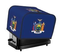 New York Flag Print 4-Slice Toaster Cover Dustproof Waterproof Kitchen Appliance Protector For Bread