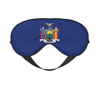 New York Flag Print Sleeping Eye Cover Eyeshade for Men Women Plane Travel Nap Night Sleeping