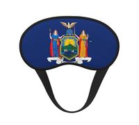 New York Flag Print Unisex Blackout Sleep Mask Comfortable Eye Mask for Travel Meditation Sleep Travel