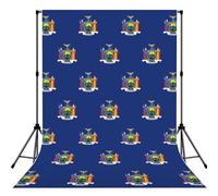 New York flag Printed Photography Background, Reinforced Stitched Edge Cloth, Smooth Backdrop for Portraits
