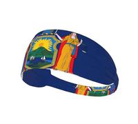 New York Flag Workout Sweatbands Adjustable Hairband For Basketball,Fitness Athletics Football, Yoga