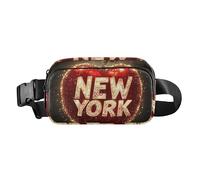New York Fruits Shaped Fashion Waist Pack Crossbody Bag for Women Men Teenagers Large Capacity Bum Bag Belt with Adjustable Strap for Cycling Hiking Gym
