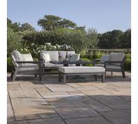 New York Garden Sofa Set - 2 Seater - Rising Table - Dove Grey