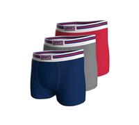 New York Giants 3pk Boxers - BLU/MGR/RED - L