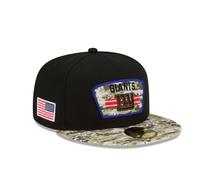 New York Giants Cap NFL Adult New Era Black Fitted Hat - New