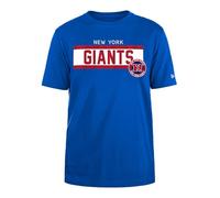 NEW YORK GIANTS New Era Cap NFL Regular T-Shirt High Density Ink Screenprint Front Graphic Original Team Color Unisex Blue