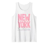 New York Hand Painted City Skyline Typography Tank Top