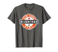 New York Hardcore NYHC USA Straight Edge x Vegan Moshpit T-Shirt, Men, Asphalt Grey, 6X-Large