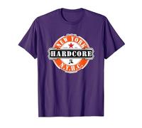 New York Hardcore NYHC USA Straight Edge x Vegan Moshpit T-Shirt, Men, Purple, Small