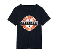 New York Hardcore NYHC USA Straight Edge x Vegan Moshpit T-Shirt, Women's Plus, Black, 2X