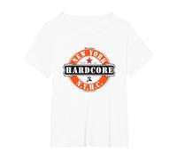 New York Hardcore NYHC USA Straight Edge x Vegan Moshpit T-Shirt, Women's Plus, White, 5X