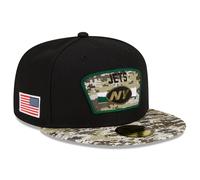 New York Jets Cap Adult NFL New Era Black Fitted Hat - New