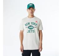 NEW YORK JETS New Era Cap NFL Regular T-Shirt Distressed Screenprint Team Graphic Stone Unisex