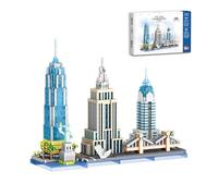 New York Landmarks City Mini Building Block Set, 3262PCS Famous Street View Architecture Model Toys, STEM Construction Micro Building Bricks Kit, Ideas Gifts for Kids Adults