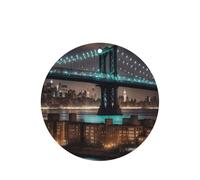 New York Manhattan Bridge Night Printing 10 Pieces Air Freshener Cards,Car Scented Hanging Air Freshener Fragrant Sheets For Car Use