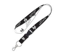 New York Mets Lanyard w/detachable buckle 1", Black