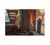 New York Movie Painting by Edward Hopper, Edward Hopper Canvas Poster Wall Art Decor Print Picture Paintings for Living Room Bedroom Decoration Unframe-style 12x18inch(30x45cm)