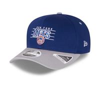 (S/M) New Era Team Wordmark 9Fifty Snapback Stretch Cap ~ New York Mets