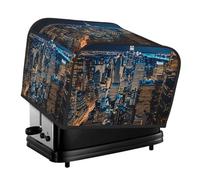 New York Night Print 4-Slice Toaster Cover Protector Appliance For Kitchen Breakfast Tool Daily Decor