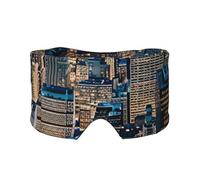 New York Night Print Eyeflaps & Earmuffs, Blackout Block for Home, Office, Travel, Camping, Insomnia Relief