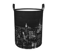 New York Night Sky Single Layer Dirty Clothes Basket Storage Basket For Home Storage Daily Household Use