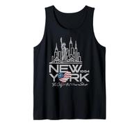 New York NYC Skyline 1664, The City That Never Sleeps Tank Top