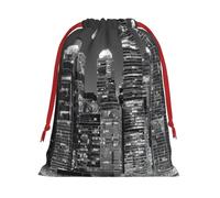 New York paintings -Print Soft Drawstring Gifts Bags Pouches For Wedding Favors & Party Events, Bulk Storage (Multi-Use) S Size