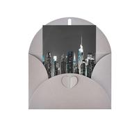 New York Paintings Printing Vertical Blank Paper Holiday Greeting Thankful For You (Thinking Of You Card Birthday Card)