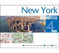 New York PopOut Map - pocket size, pop up map of new york city