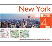 New York PopOut Map (PopOut Maps) - pocket-size, pop-up map of New York City: (edition 2022)