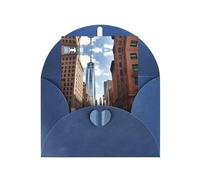 New York Printing Notecards With Envelopes,Vertical Love Buckle Blank Pearl Paper Packaging Holiday Greeting