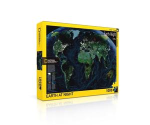 New York Puzzle Company - National Geographic Earth at Night - 1000 Piece Jigsaw