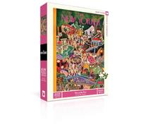 New York Puzzle Company - New Yorker Day at The Zoo - 1000 Piece Jigsaw Puzzle for Adults by Tibor Gergely