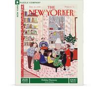 New York Puzzle Company - New Yorker Holiday Harmony - 1000 Piece Jigsaw Puzzle