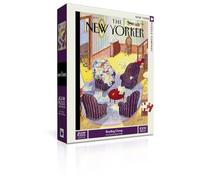New York Puzzle Company - New Yorker Reading Group - 1000 Piece Jigsaw Puzzle for Adults by Jean-Jacques Sempé