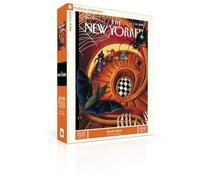 New York Puzzle Company - New Yorker Spooky Spiral - 1000 Piece Jigsaw Puzzle for Family Game Nights by Mark Ulriksen