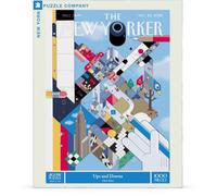 New York Puzzle Company - New Yorker Ups and Downs - 1000 Piece Jigsaw Puzzle for Family Game Nights by Chris Ware