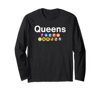 New York Queens Subway Station Signs, Train Signs NYC Long Sleeve T-Shirt