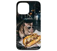 New York Rat Eating a Cheese Steak Gen Z Meme Graphic Case for iPhone 13 Pro Max